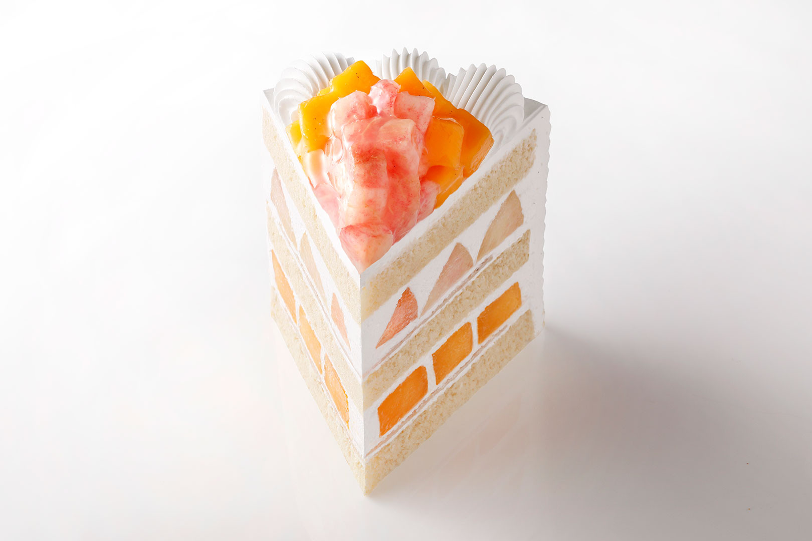 エクストラスーパーダブルショートケーキ(マンゴー&ピーチ)