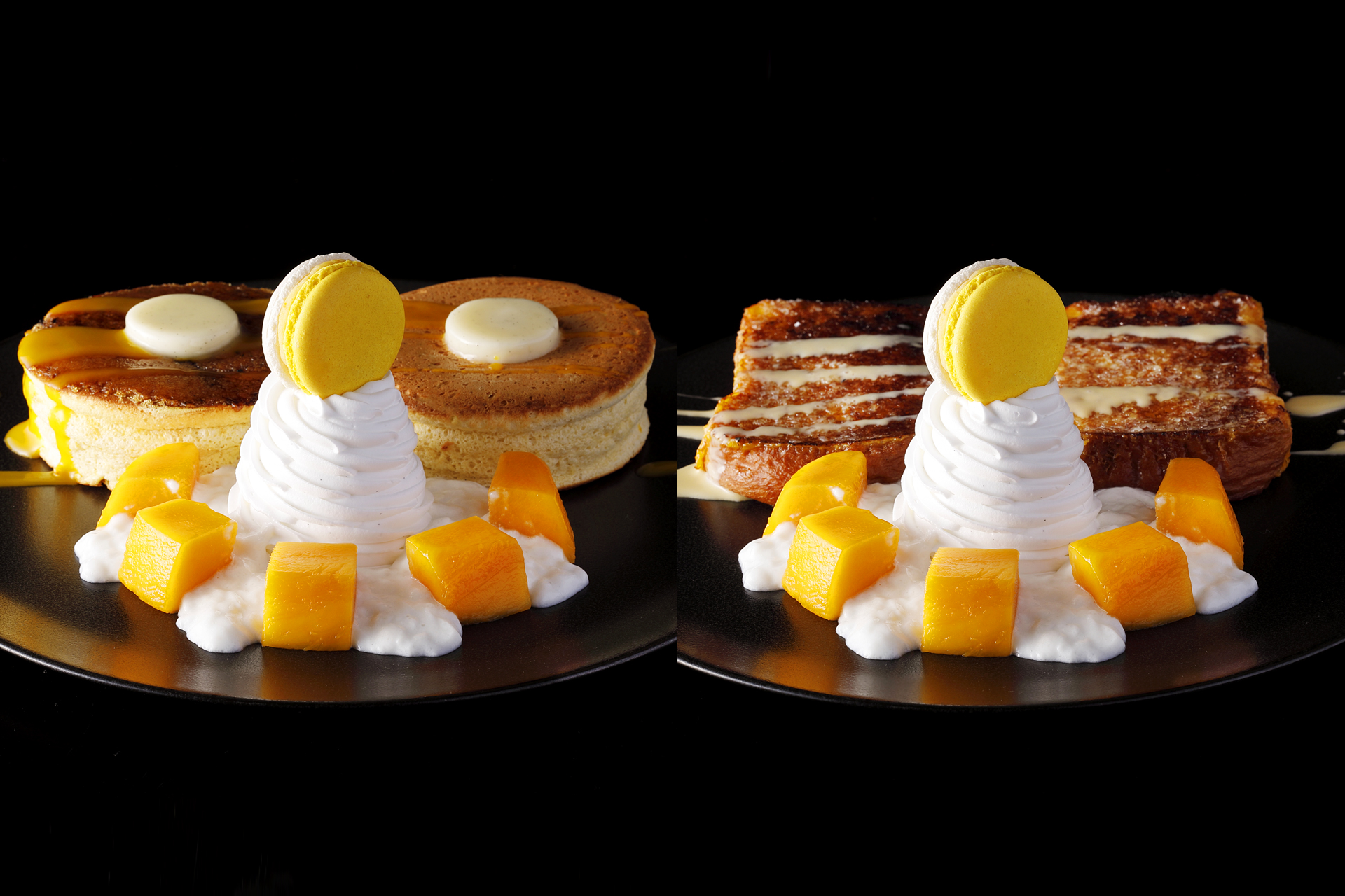 マンゴーパンケーキ&ブリオッシュフレンチトースト
