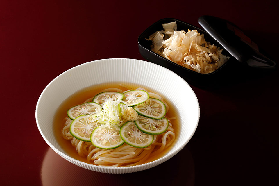 冷製香りカボスうどん