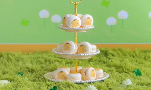 ポムポムプリンのいちごマカロン